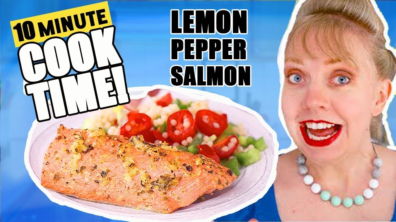 Easiest Fresh Lemon Pepper Salmon Cooks in Under 10 Minutes!