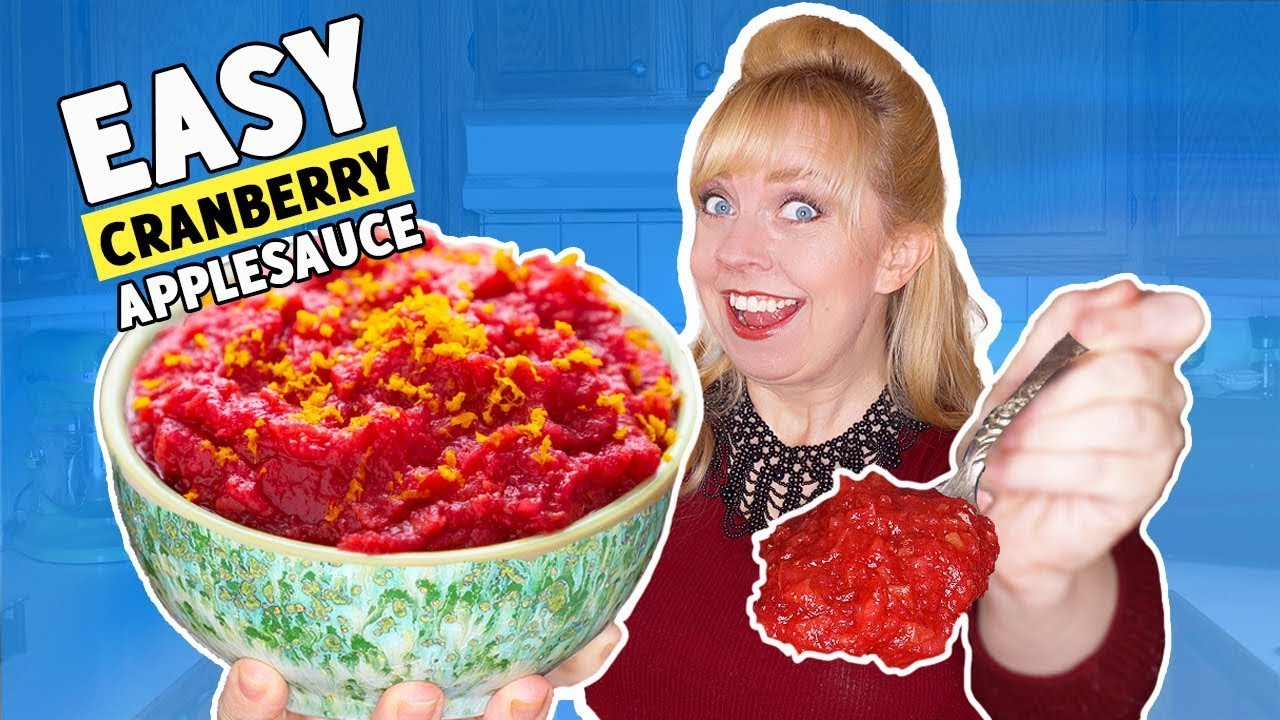 Cranberry Applesauce Recipe No Sugar | Cranberry Sauce with Apples