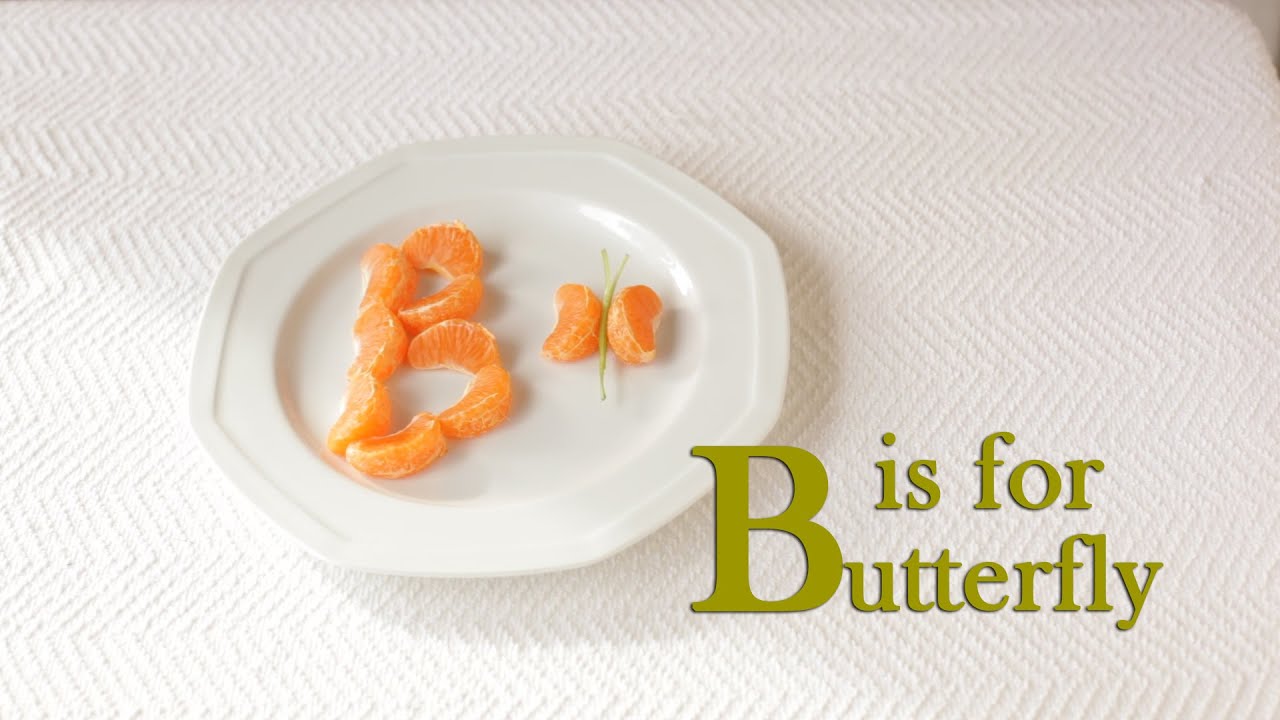 Healthy Kid Snack Tangerine Butterfly