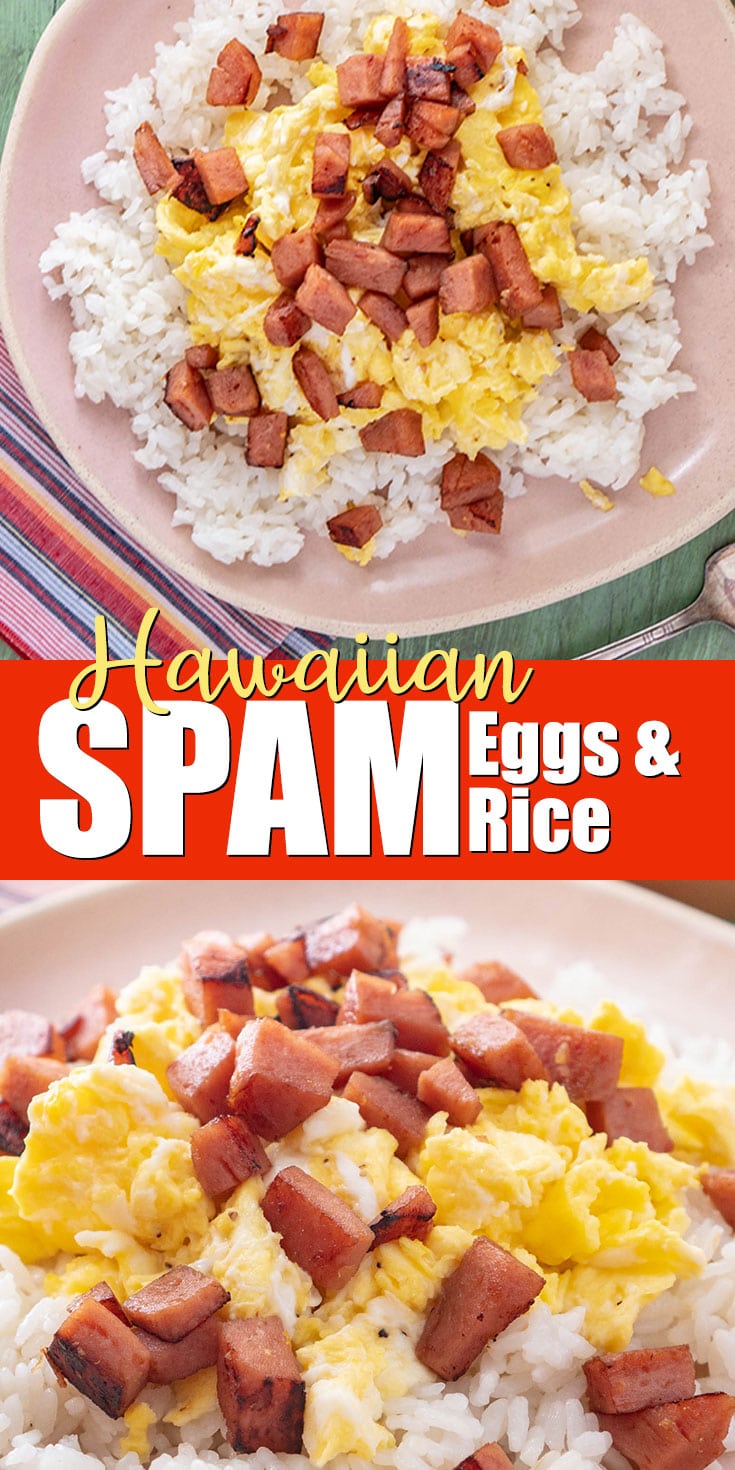 SPAM eggs and rice recipe from Hawaii