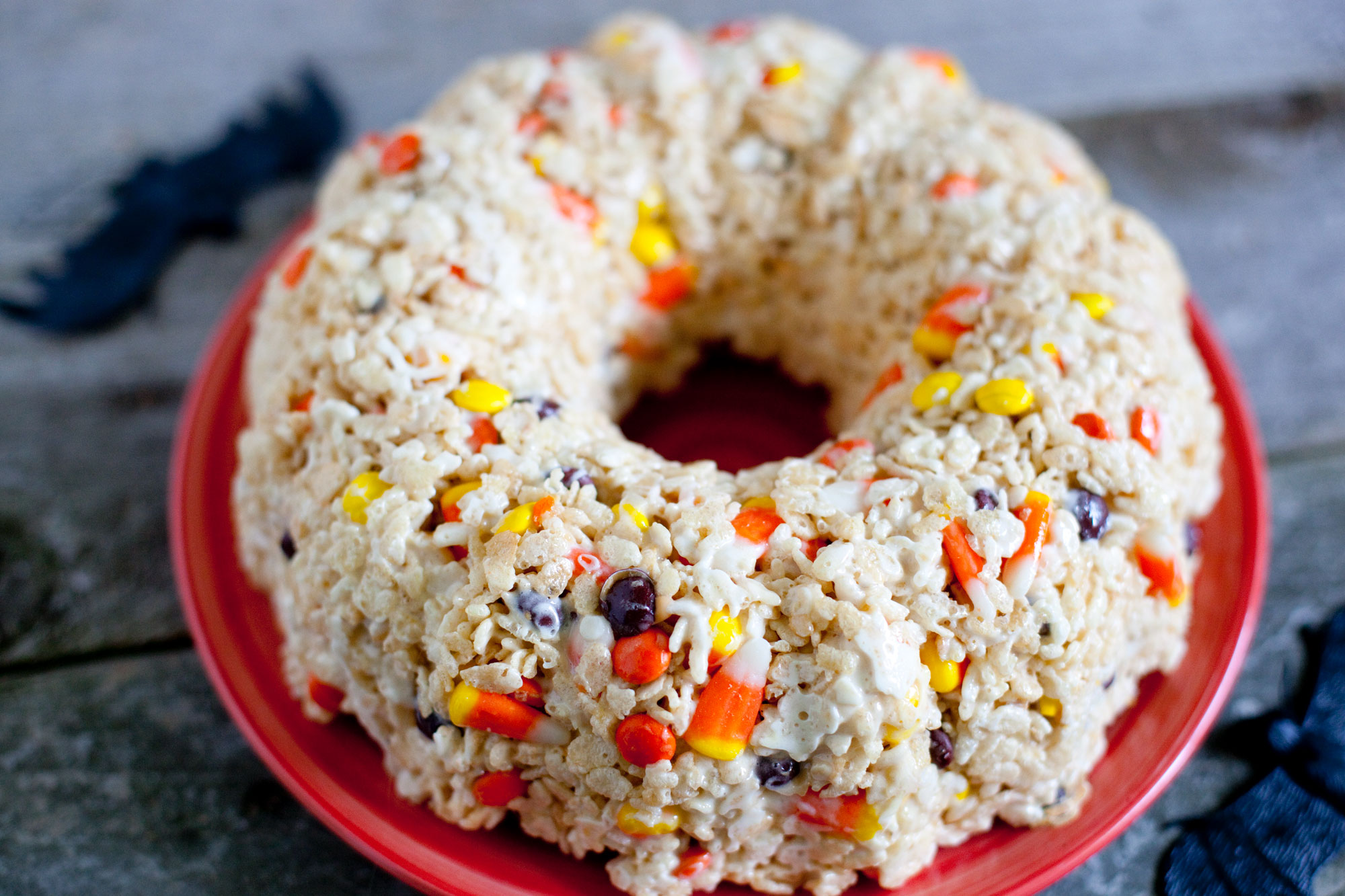 Halloween Rice Krispie Treat Cake Recipe Eating Richly