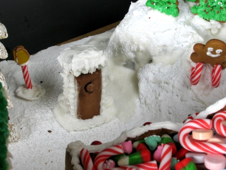 gingerbread outhouse