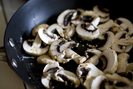 pan-frying-mushrooms