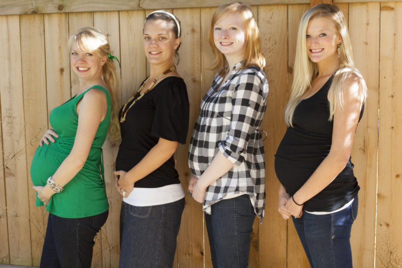 Pregnant Party Eating Richly