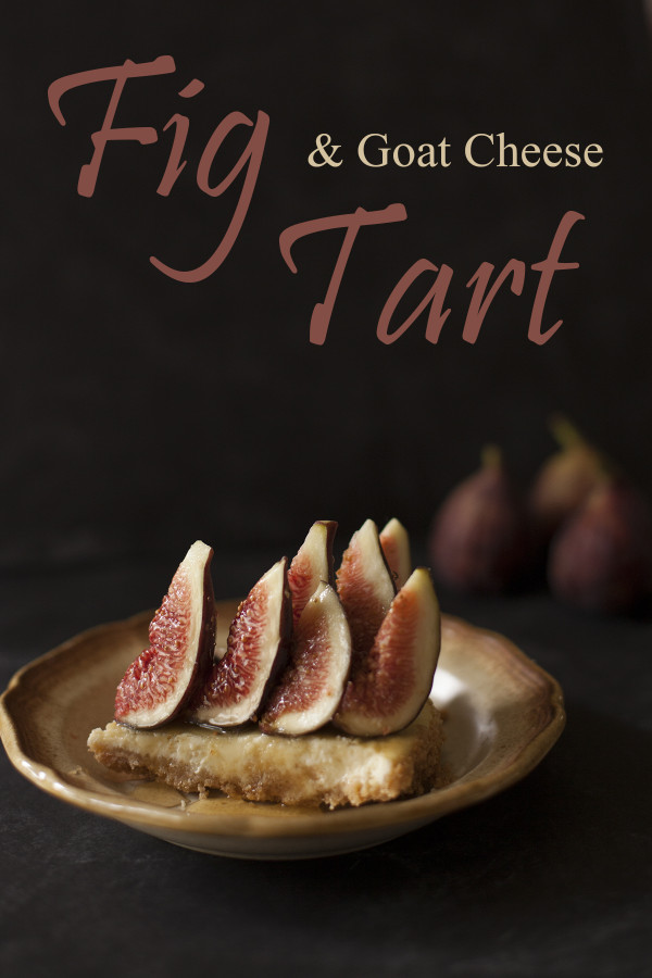 Easy summer tart with figs, goat cheese, and honey. Dairy Free! - EatingRichly.com