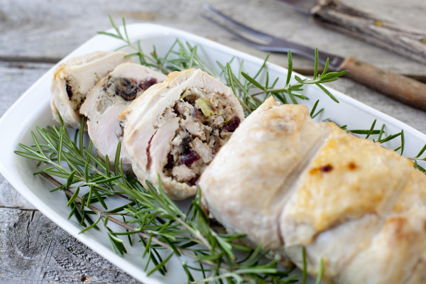 Thanksgiving for two turkey roulade recipe | EatingRichly.com
