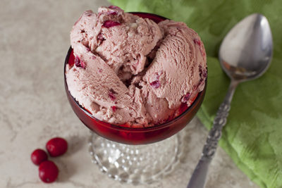 Cranberry Cheesecake Ice Cream Recipe | EatingRichly.com