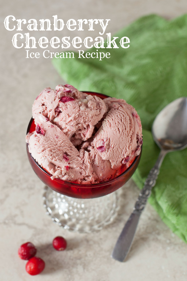 Cranberry Cheesecake Ice Cream Recipe | EatingRichly.com