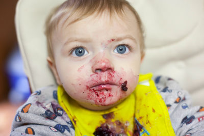 Baby led weaning, blueberries | EatingRichly.com