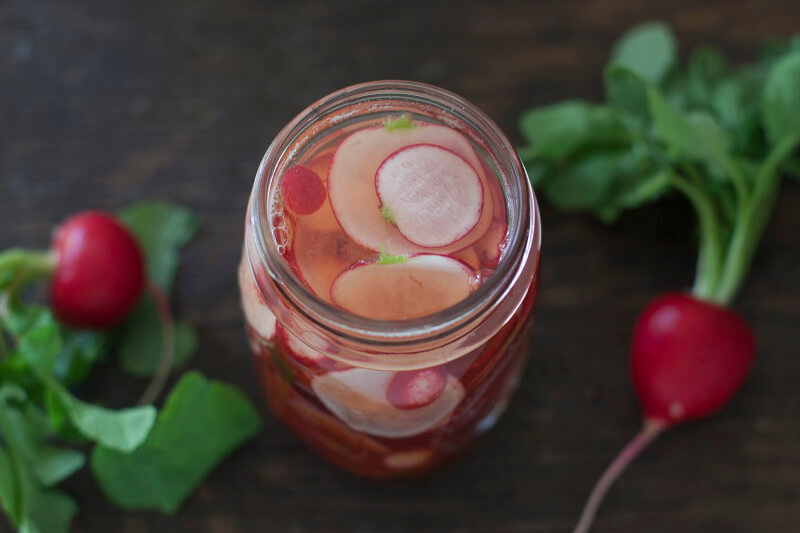 Wanna know how to quick pickle radishes? This step by step video and recipe will give you pickled radishes in just 20 minutes!