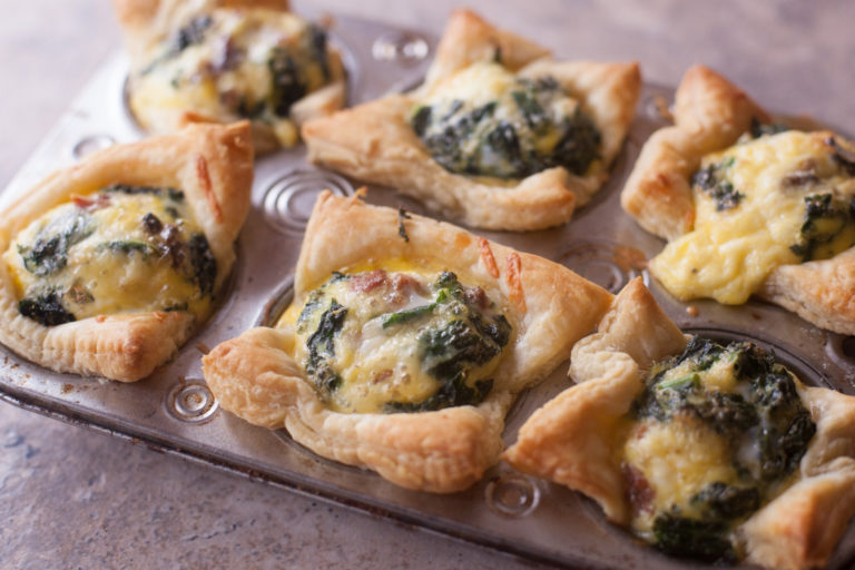 Bacon and Kale Quiche Muffins Recipe with Kerrygold Sweet Cheddar ...