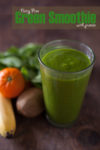 Dairy free green smoothie with protein. Great breastfeeding snack! - EatingRichly.com