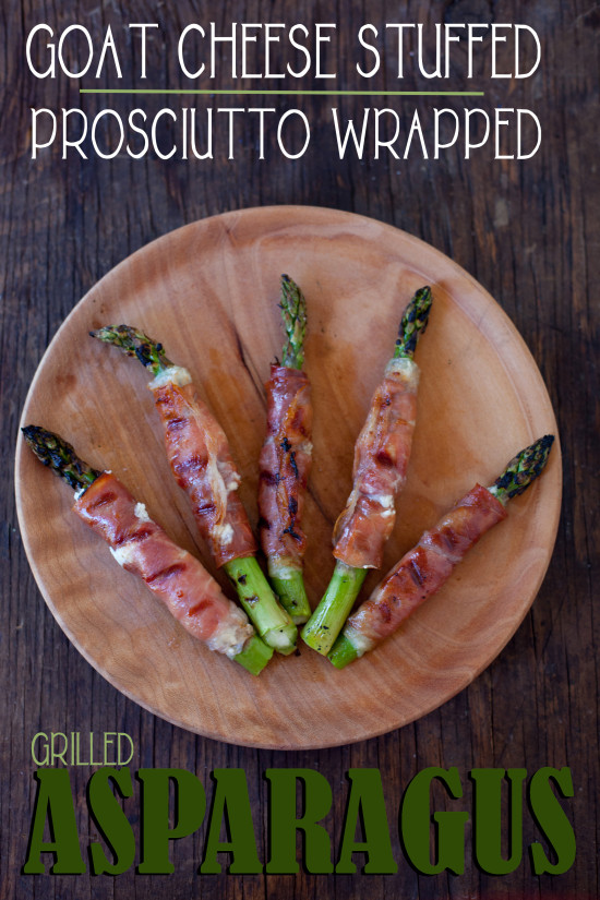Goat Cheese Stuffed Prosciutto Wrapped Asparagus Recipe