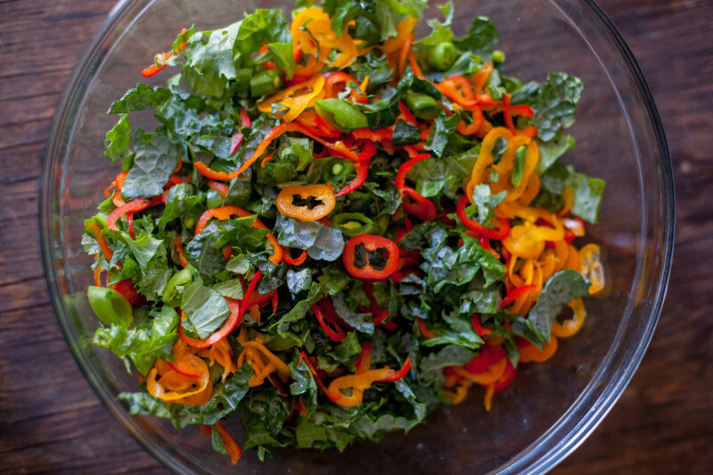 Asian kale salad recipe ingredients