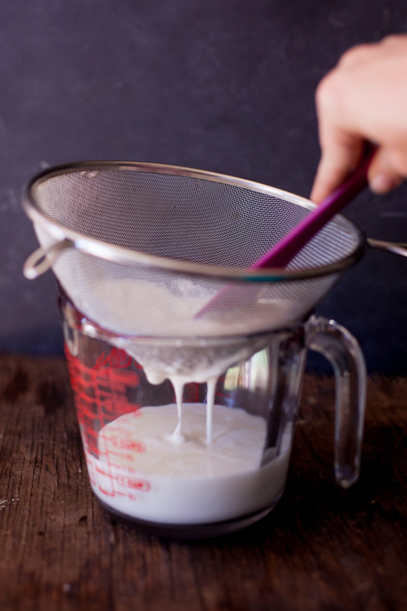 Straining kefir and how to make homemade milk kefir tutorial