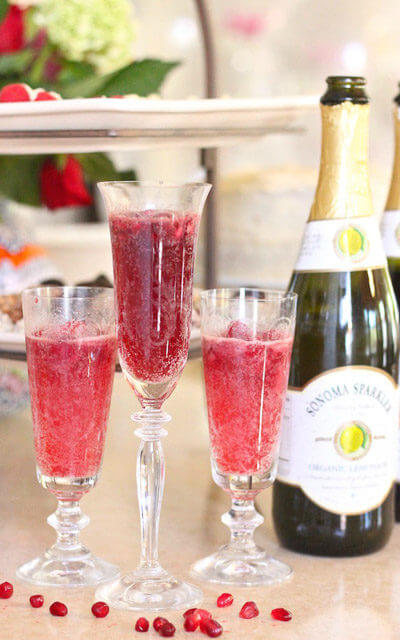 the-citrus-sparklerThis recipe includes options for a raspberry lemon sparkler and a pomegranate blood orange sparkler, using sorbet in a Bellini style drink worthy of a fancy glass. Check out all 20 booze free Mother's Day drinks on EatingRichly.com