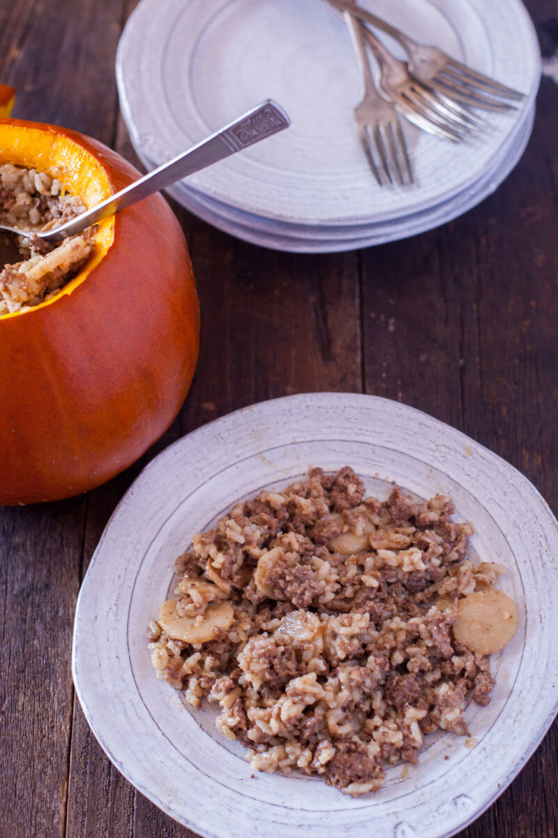 This ground red meat dinner in a pumpkin is is no longer only easy to absorb, it be moreover a kid good dinner that would possibly well have your miniature ones begging for extra! From EatingRichly.com  Floor Crimson meat Dinner in a Pumpkin beef rice in pumpkin 4483 800x1200