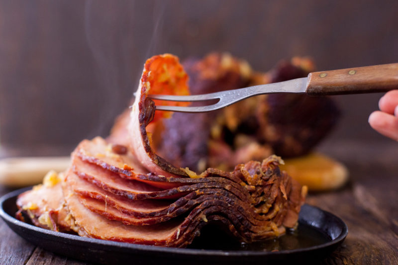 This simple pressure cooker ham has just 3 easy ingredients and can be made in a pressure cooker or slow cooker for stress free holiday entertaining. From EatingRichly.com