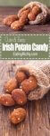 These tasty Irish treats are an easy no bake dessert for St. Patrick's Day, and look just like cute little Irish potatoes! From EatingRichly.com