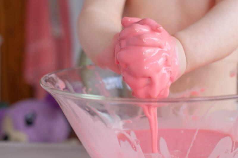Kids of all ages love making, and playing with, this easy goo recipe. Moms love that it's completely safe for even the youngest toddlers! From EatingRichly.com