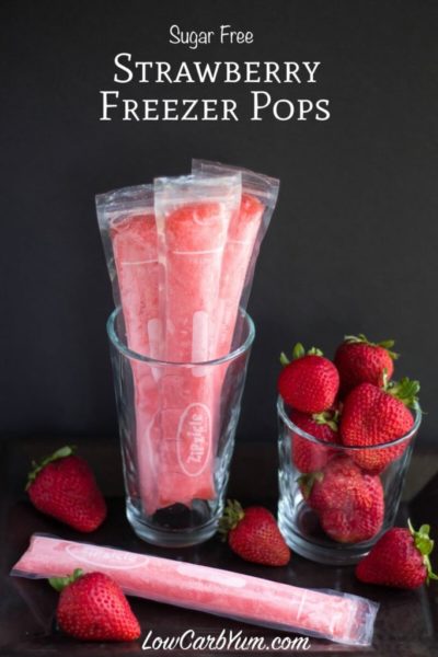 frozen dessert strawberry freezer pops