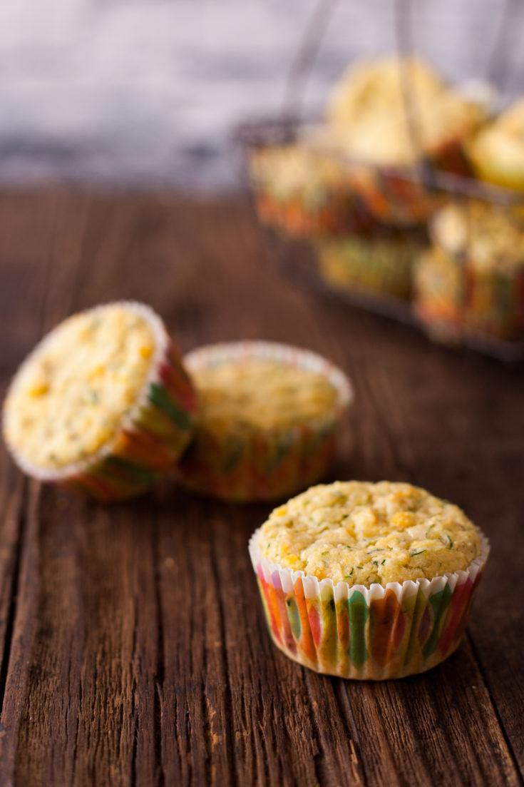 These healthy vegetable muffins are packed with zucchini, corn, and whole grains. And picky eaters LOVE them! From EatingRichly.com