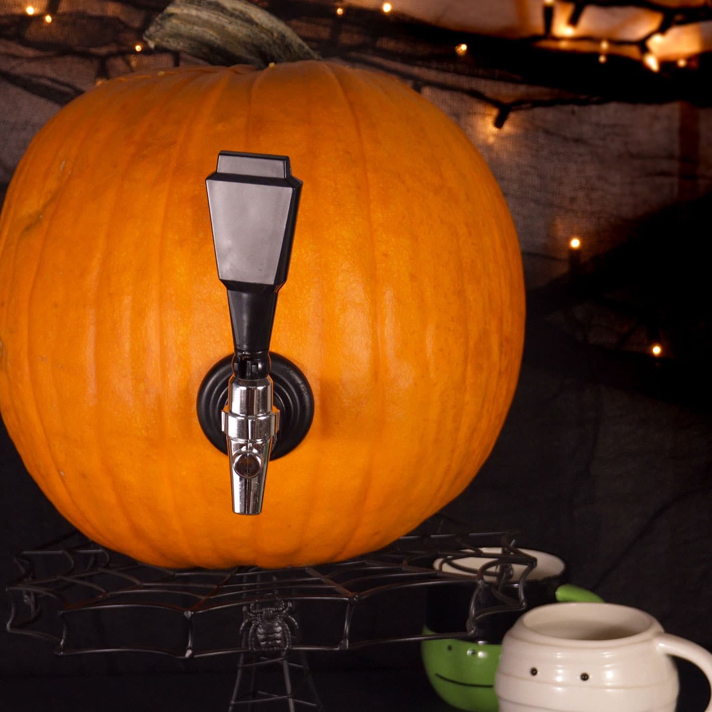 Bourbon Cider Pumpkin Keg for Halloween or Thanksgiving