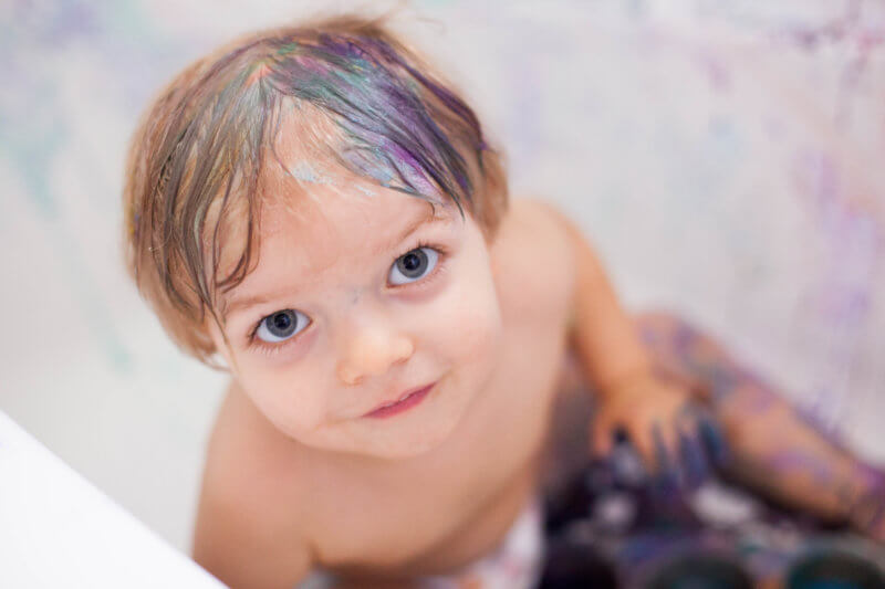 Toddler Paint Bath 