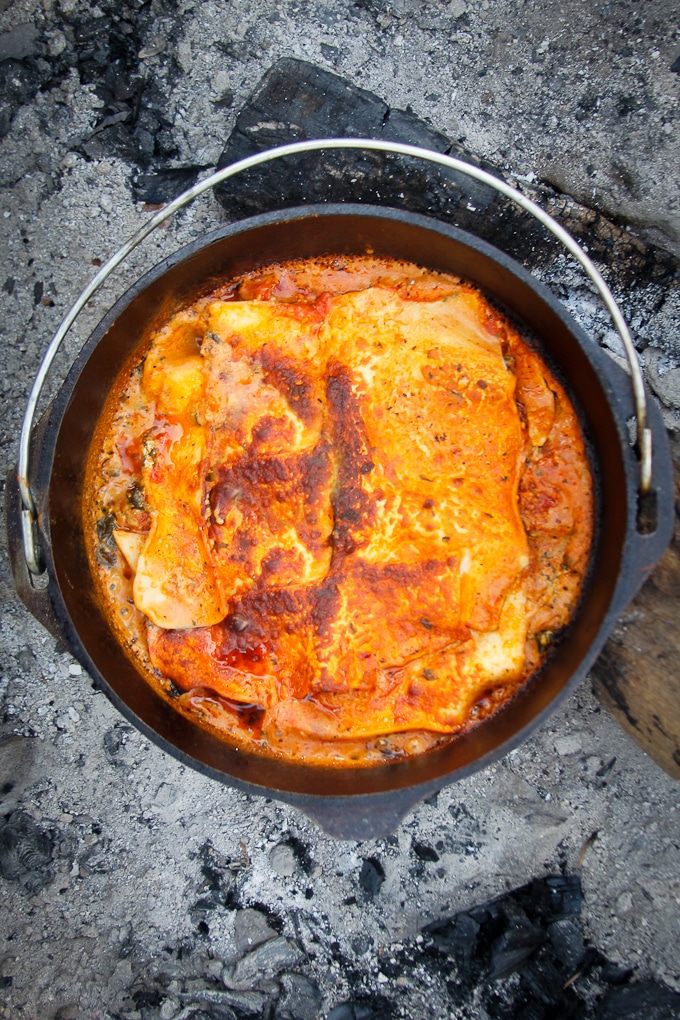 Campfire Lasagna and the best camping food for kids