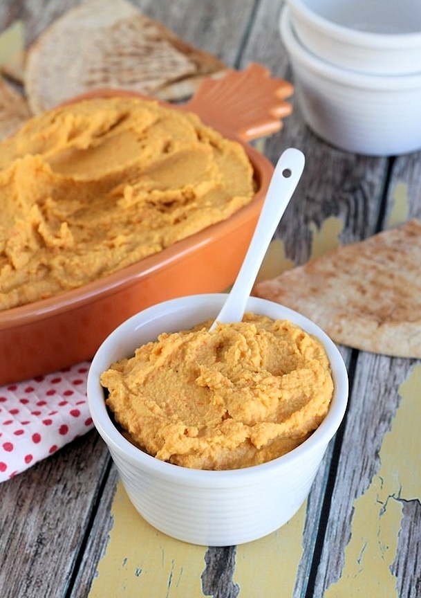 Carrot Hummus Best Camping Food for Kids