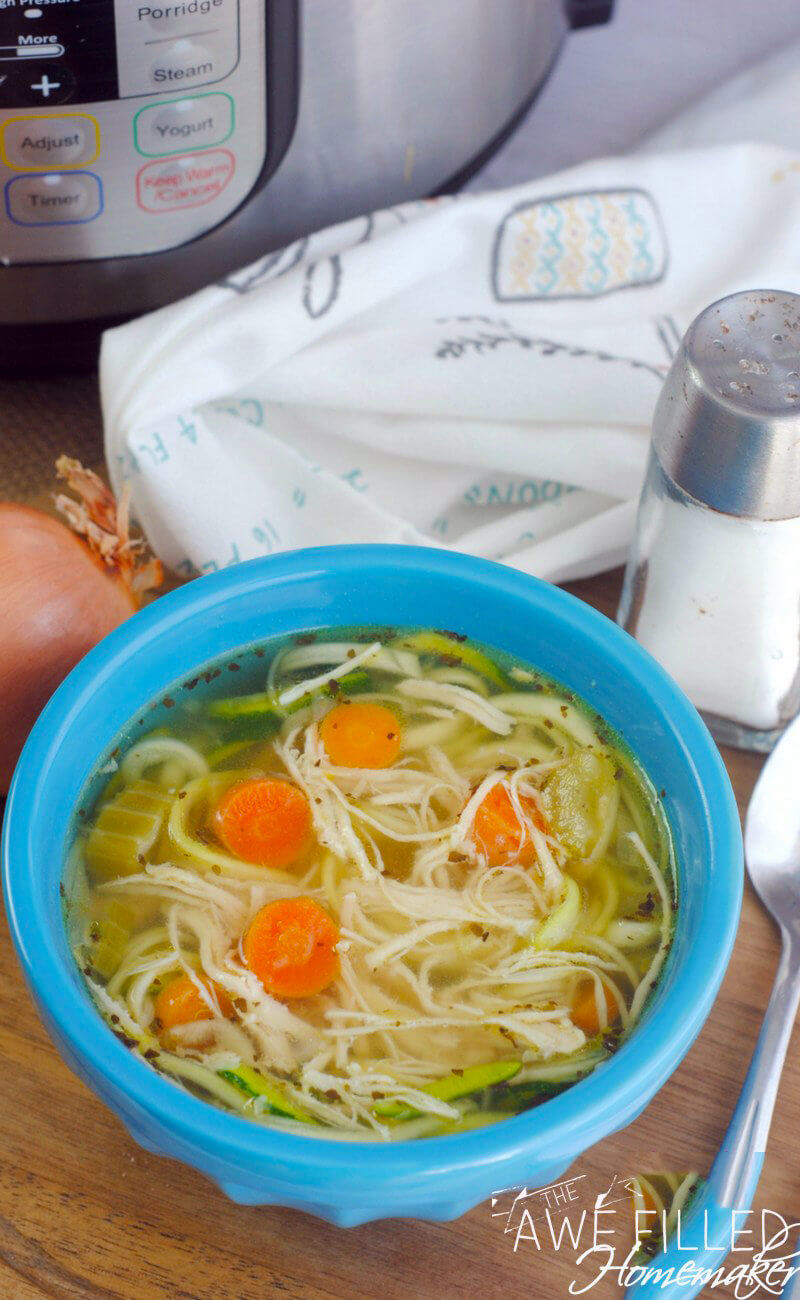 Chicken Zoodle Instant Pot Soup Recipe