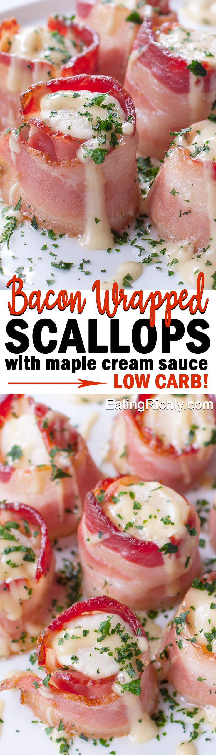 Bacon Wrapped Scallops Oven Low Carb Appetizer