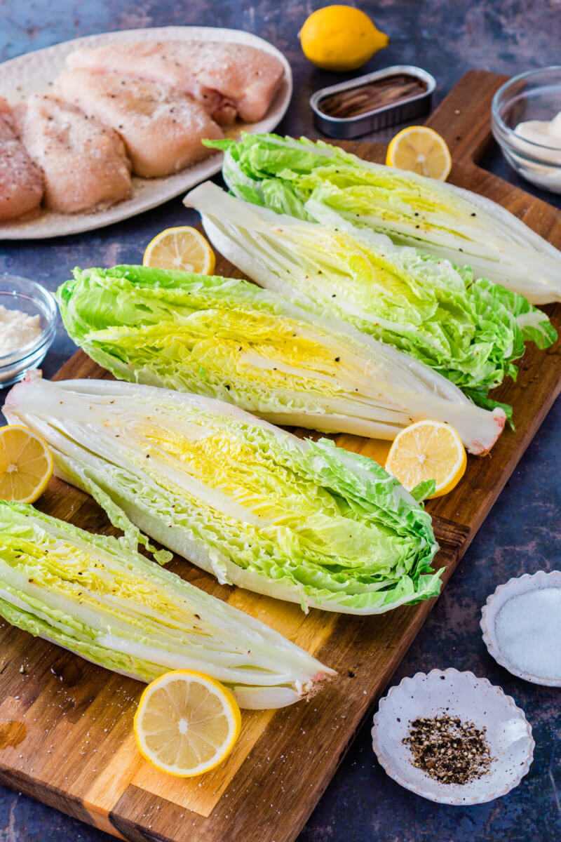 Romaine Hearts for Grilling