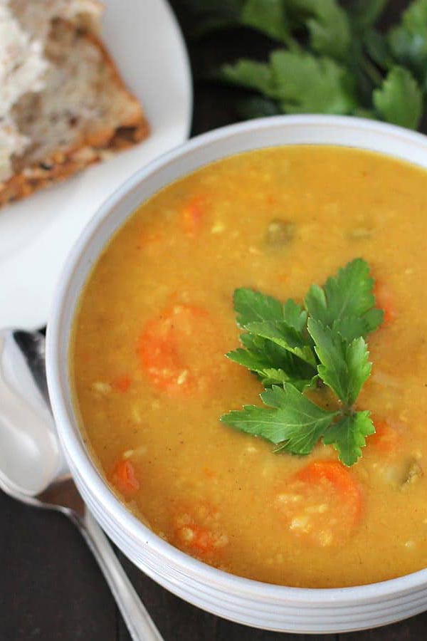 Vegan Curried Split Pea Instant Pot Soup Recipes