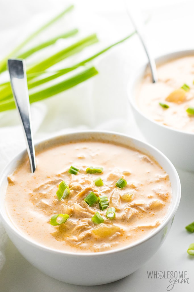 Low Carb Buffalo Chicken Instant Pot Soup Recipe