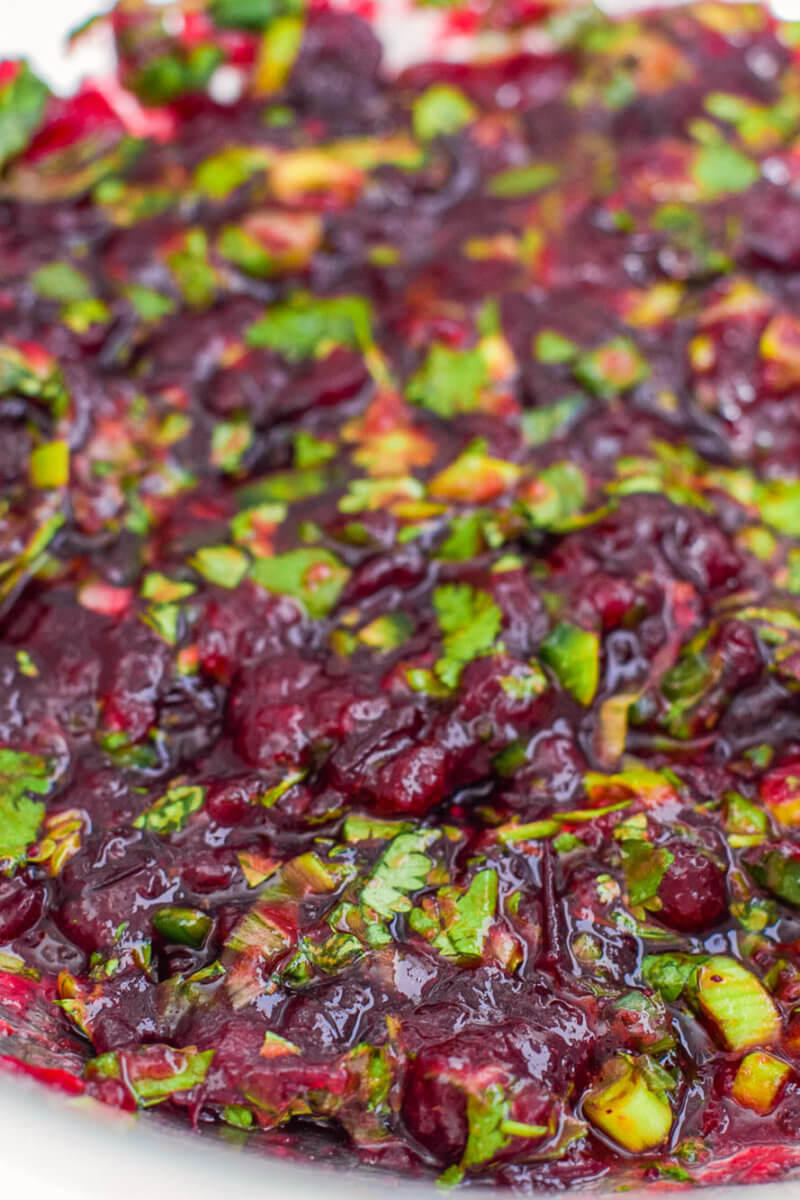 Cranberry Salsa with Jalapeno