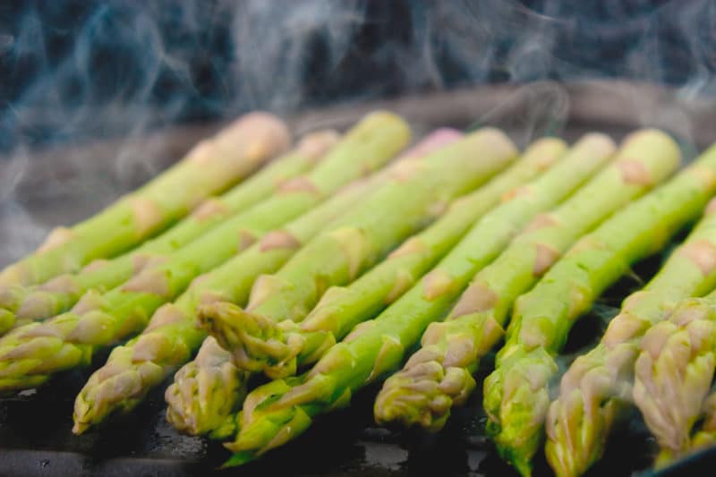 Grilling Asparagus for Asparagus Quiche