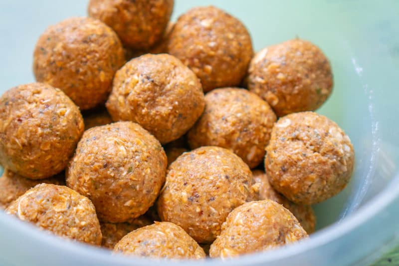 Pumpkin Enegery Balls in Food Storage Container