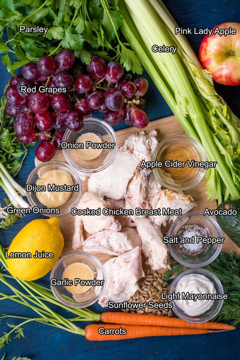 Ingredients for Avocado Chicken Salad