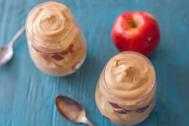 Diet Friendly Caramel Apple Pudding Cups