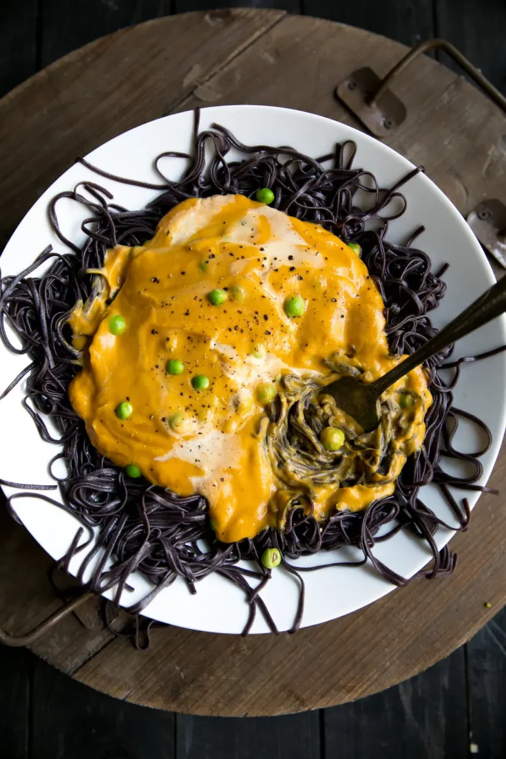 Image for Creamy Pumpkin Cauliflower Alfredo (aka the smashed spider)