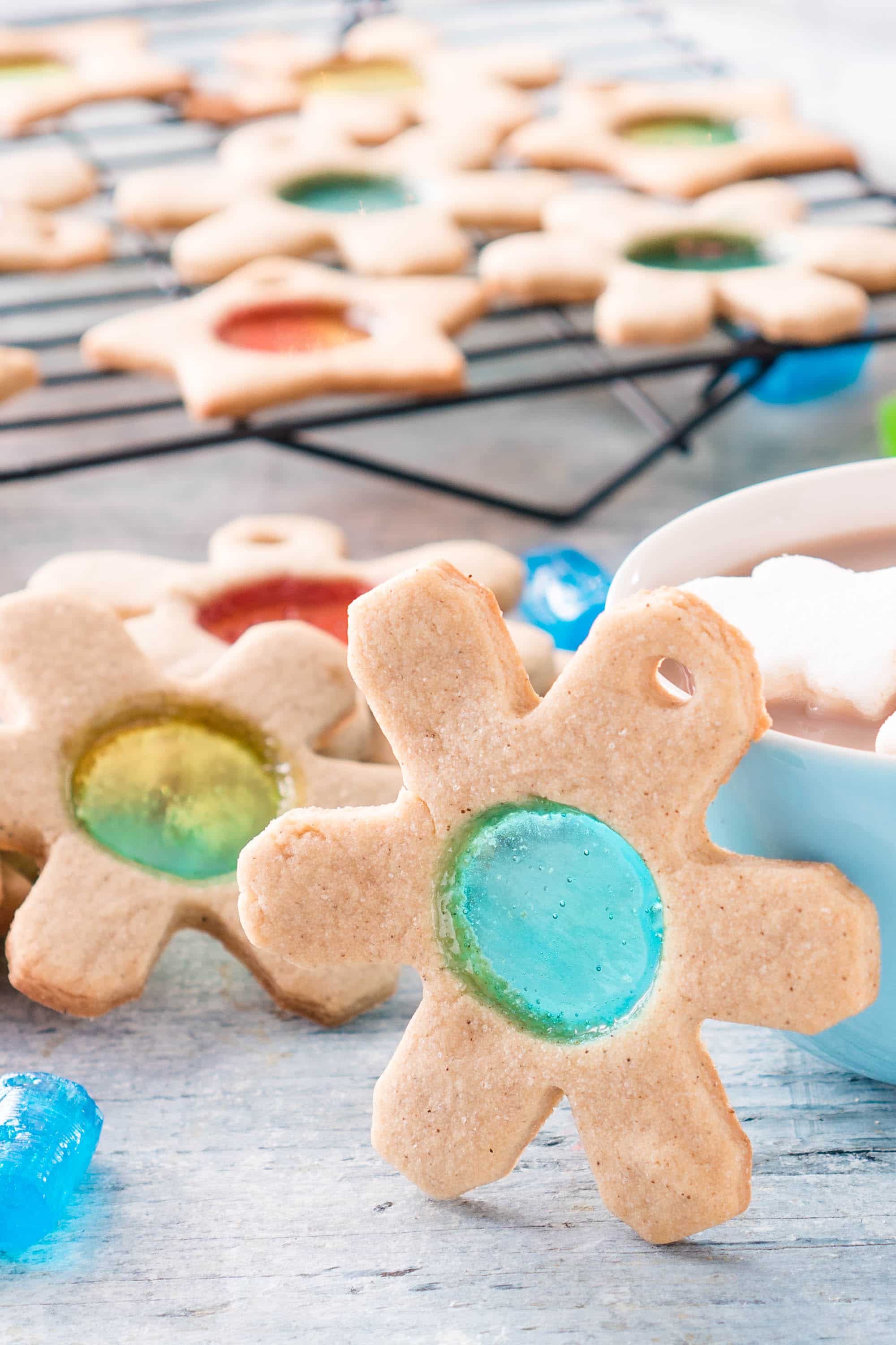 Stained Glass Cookies Recipe with Jolly Ranchers - Eating Richly