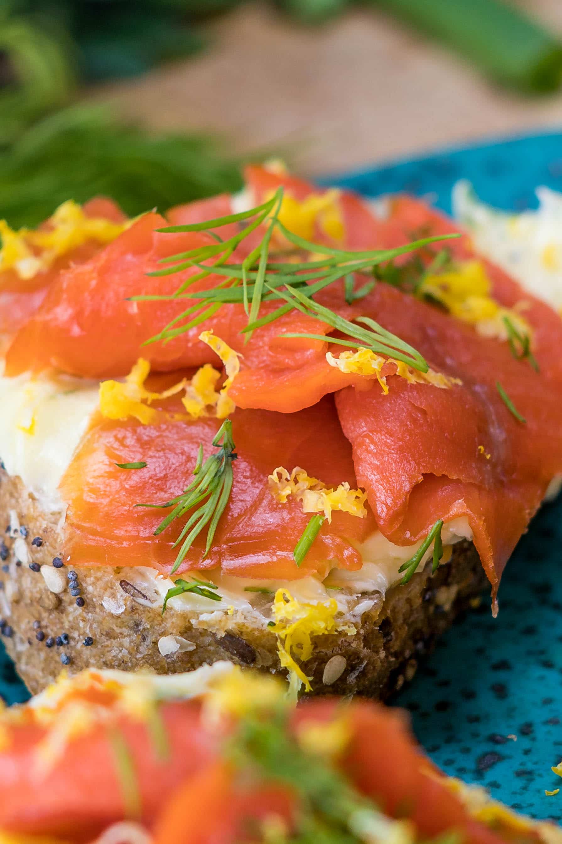 Smoked Salmon Breakfast Toast the Perfect Brunch Recipe - Eating Richly